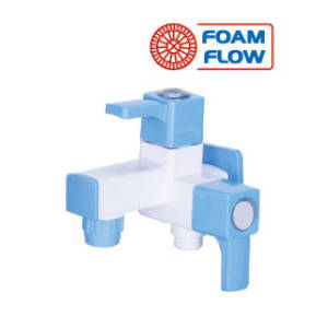 SQUARE BLUE-2 IN 1 BIB COCK